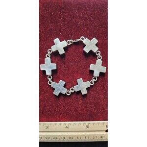 Silver Cross Bracelet 925